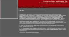 Desktop Screenshot of precisiontoolsandrepair.com